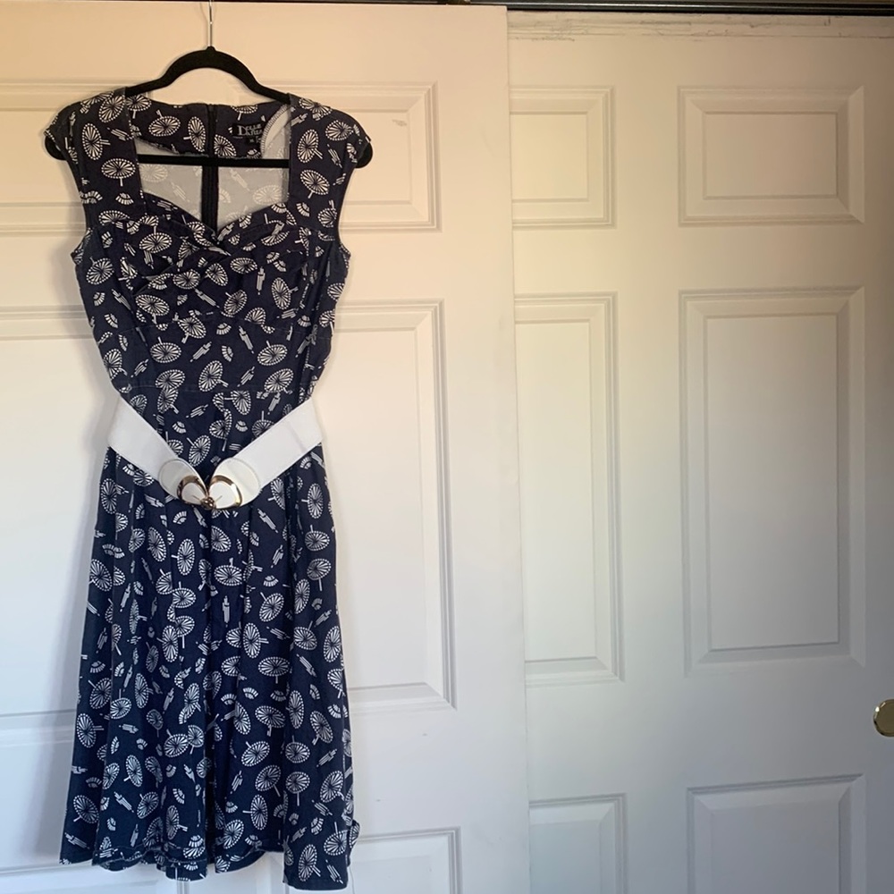 Dollz and Dames custom full skirt parasol patterned dress